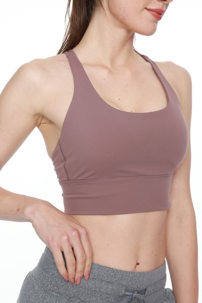 Free shipping Sports Yoga Fitness Bra Gym Crop Tops Women Plain Yoga Workout Bras Back Cross Push Up Shockproof Running Workout Gym Top--No