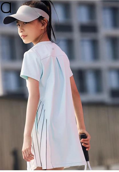 Girls' athletic dress for outdoor tennis, running, and fitness activities - new kids' sports clothing arrivals