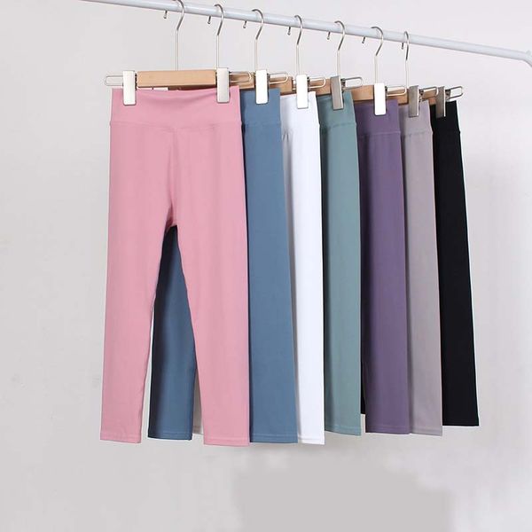 Girls' LU Pants - Thin Leggings for Kids, Yoga Pants for Young Females