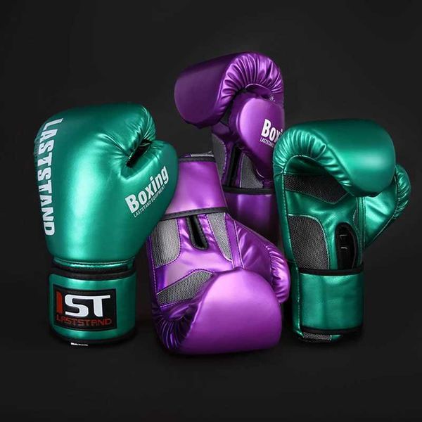 High-quality durable leather boxing gloves for Sanda training, offering thick protection and breathability