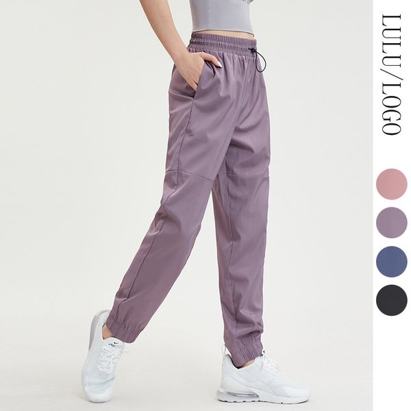 High-waisted yoga joggers for women with soft fabric and drawstring waistband, ideal for training and jogging