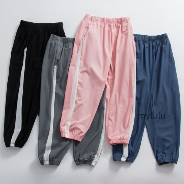 Kids' loose-fit dance pants for workouts, mid-waist yoga trousers suitable for women and girls' casual gym wear