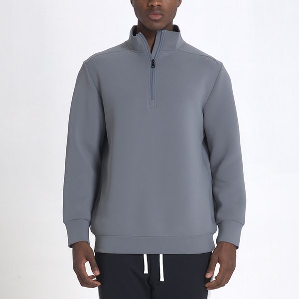 L-116 Men's Long Sleeve Pullover for Yoga and Training, Loose Fit Autumn Sweater Jacket for Fitness