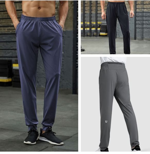 Lemon Men Plus Size Elastic Leg Yoga Pants Casual Sports Pants Outdoor Running Fitness Nylon Sweatpants