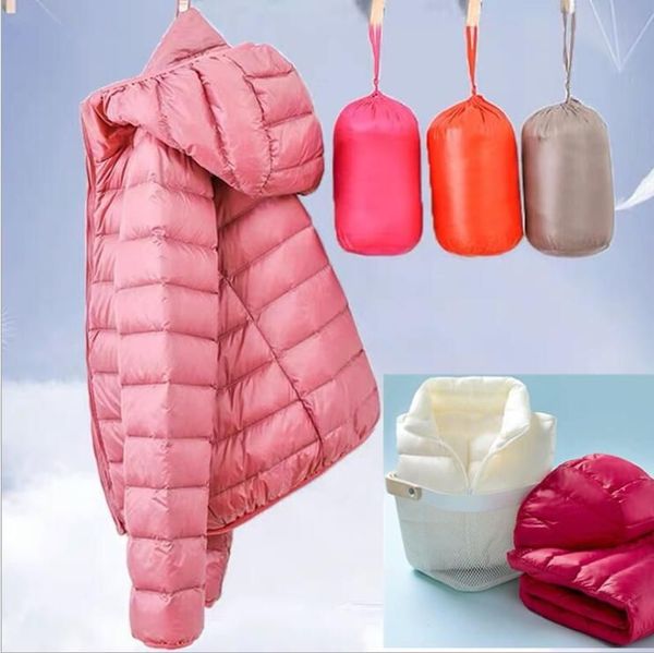 Lemon Women's Slim Korean White Duck Down Jacket - Fashionable Sporty Coat & Vest