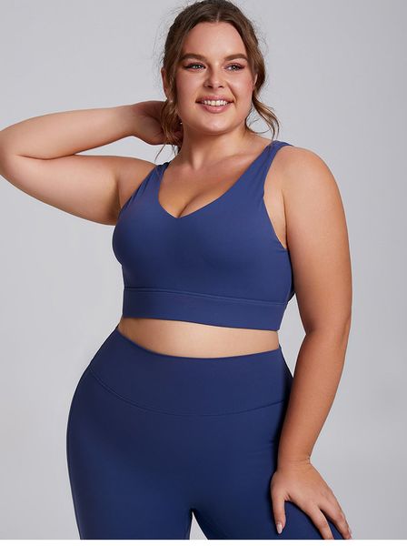 Lemon-2379 Women's Plus Size Yoga Outfit: Two-Piece Sports Set for Exercise, Gym, and Running