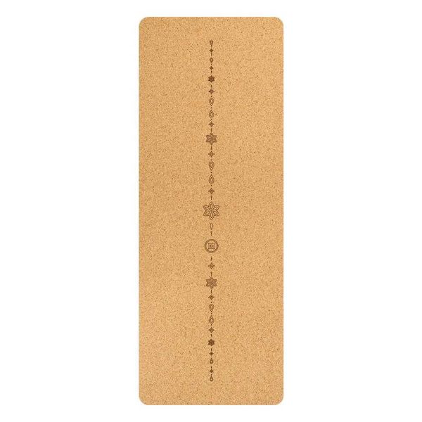 Lezyan Natural Rubber Cork-Wood Yoga Mat Non-Slip Anti-Sweat Natural Environmental Tasteless Aerobics Fitness Training WorkoutXJ240906