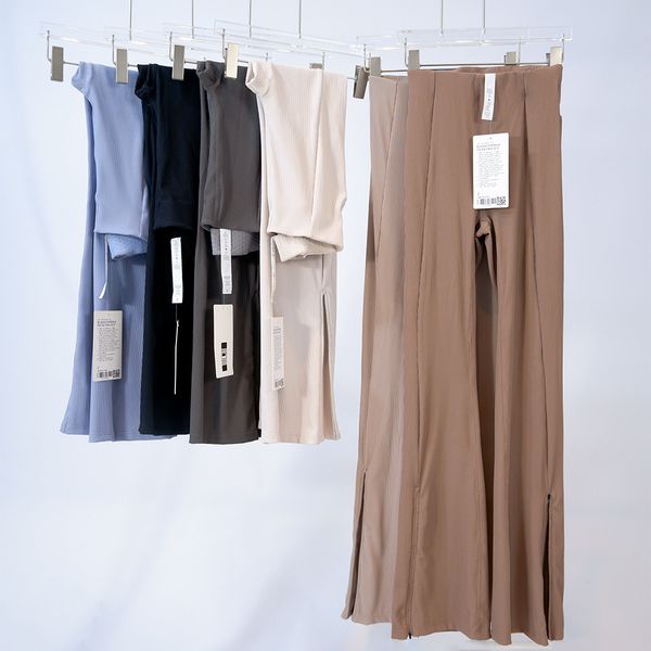 LL Flared Pants for Women - High Waisted Slim Fit Bootcut Yoga Trousers with Leg-Lengthening Design