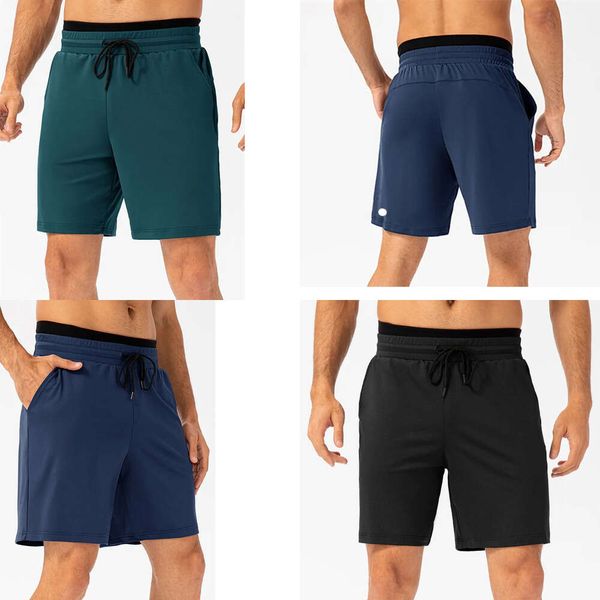 LL Men's Cycling Shorts with Pocket - Elastic Jogger Pants for Running, Gym, and Workouts