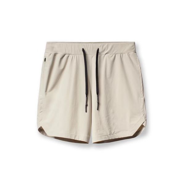 LL Shorts Designer Pocket Men's Yoga Sports Shorts Fifth Pants Outdoor Fiess Quick-drying Back Zipper Pocket Solid Color Casual Running