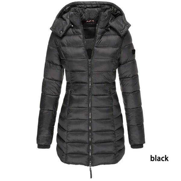 LL women's mid-length slim-fit cotton-padded jacket, warm down yoga coat