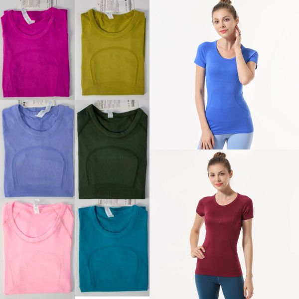 LL-1.0 Women's Yoga T-Shirt - Stretchy, Breathable Quick-Dry Workout Top for Running, Cycling & Gym