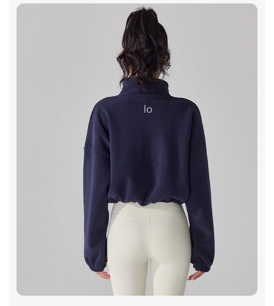 Lu Align Lemon al Sports Coat Womens Fleece Yoga Clothes Warm Top Zipper Jacket Winer Fiess YC258 LL Running

Women's fleece yoga jacket with zipper, warm sports coat for winter running YC258 LL