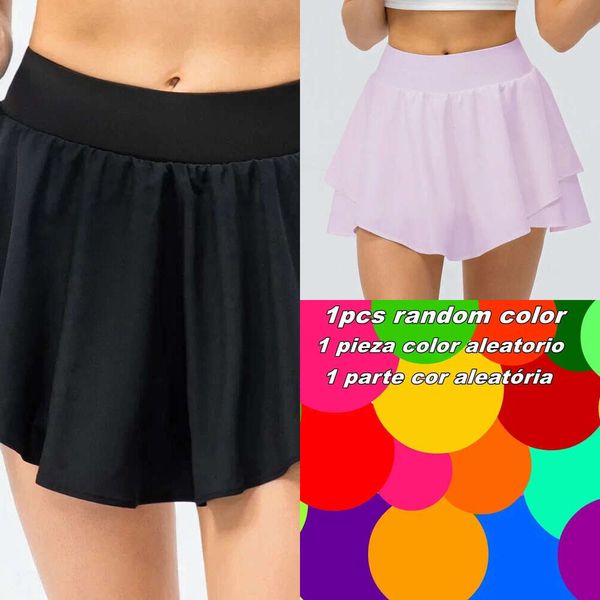 Lu Align Women's High-Waisted Pleated Tennis Skort with Pockets for Running and Fitness