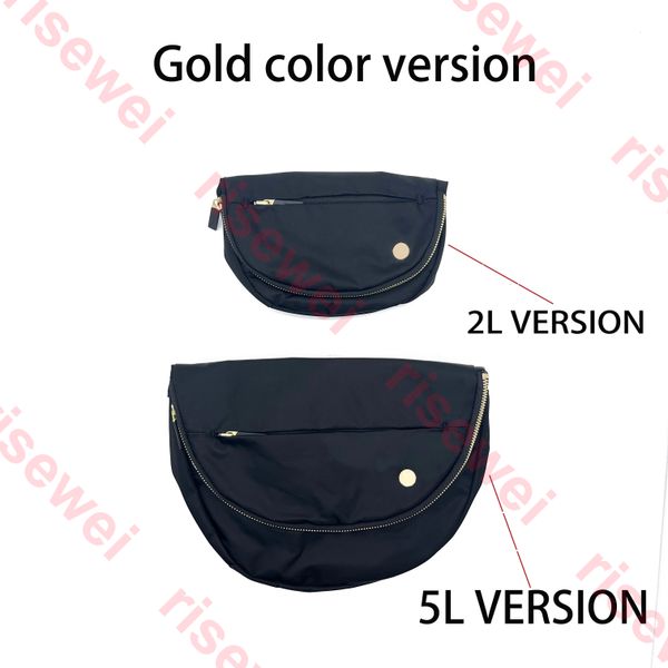 Lu All Night Festival Bag Gold Color Version Micro 2L Risewei Multifunctional Fitness Yoga Outdoor Bag Lu All Night Festival Bag 5L
