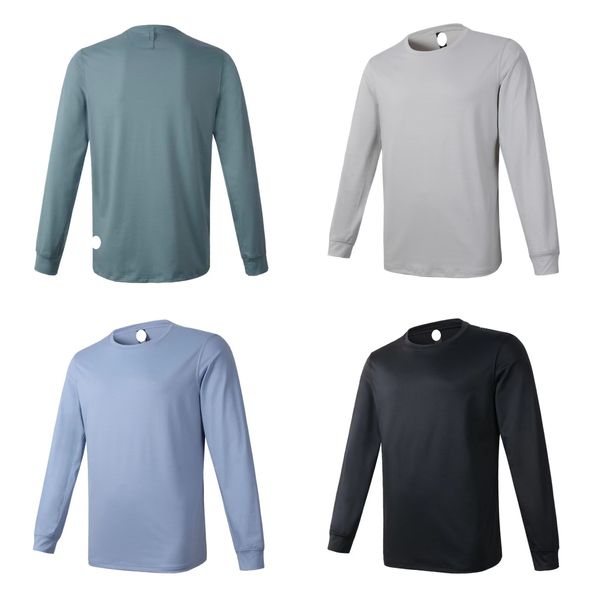 Lu-1964 Men's Yoga Outfit: Long Sleeve Sport Shirt for Training with Quick-Dry Elastic Fabric
