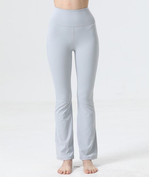 Lululemon Women's Flared Yoga Pants for Summer, Slim Fit Waist with Bell-Bottom Design for Leg-Lengthening Yoga and Fitness Wear