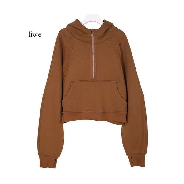 Lululrmon Women's Cozy Half-Zip Scuba Hoodie Perfect Blend Of Comfort & Style For Winter Workouts Lululies Lemon 339