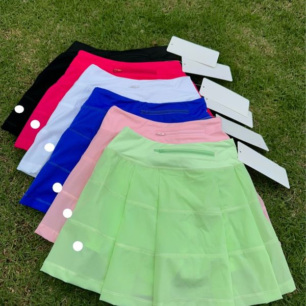 LUwomen-L2426 pleated tennis skirts for kids and adults, ideal for gym, sports, running, dance, yoga, and quick-dry fitness wear