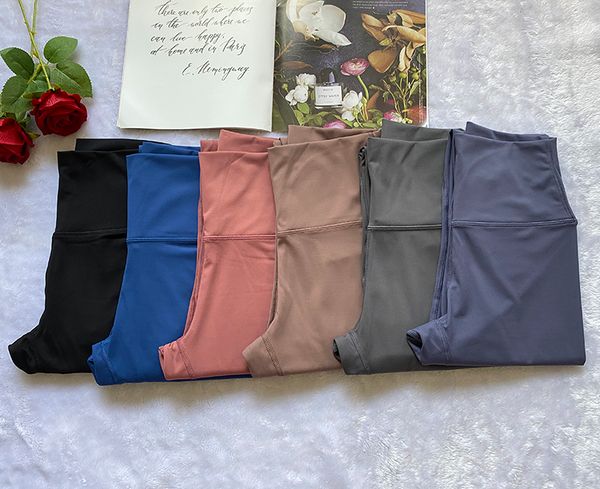 Lycra fabric yoga pants with four-way stretch for gym training, women's outdoor sports leggings
