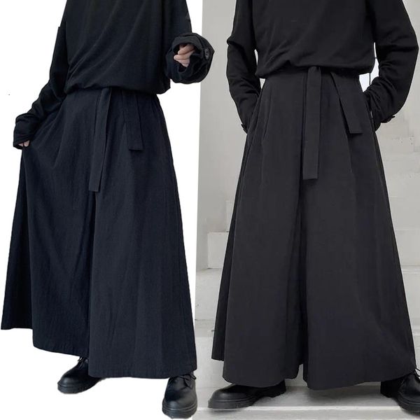 Martial arts uniforms for kendo and aikido, including loose gothic hakama pants for men in plus sizes