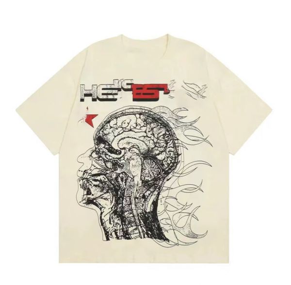 men's designer graphic tees with vintage graffiti prints and loose washed fabric in vibrant colors