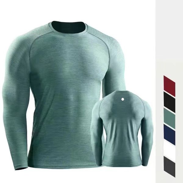 Men's long-sleeve cycling tops for autumn, breathable and quick-drying for sport training