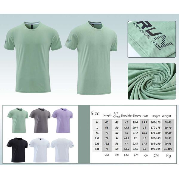 Men's Yoga Gym T-Shirt for Exercise, Quick-Dry Sportswear for Basketball Training and Outdoor Tops with Elastic Short Sleeves