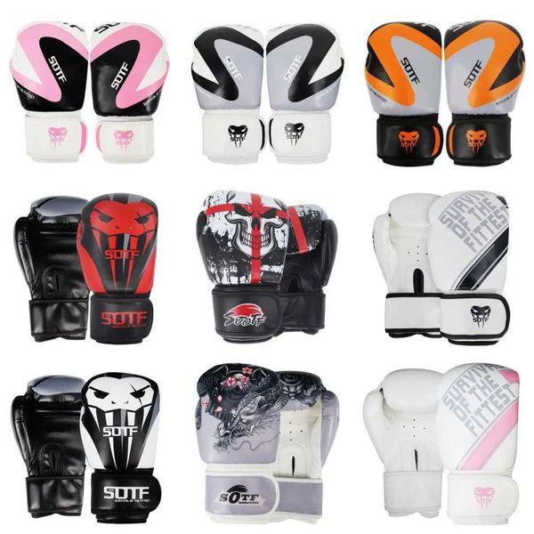 MMA fighting Boxing Sports ather Gloves Tiger Muay Thai boxing pads fight Women/Men sanda boxe thai glove box Training

Rewritten:
Combat sports gear including MMA, boxing, and Muay Thai gloves plu...