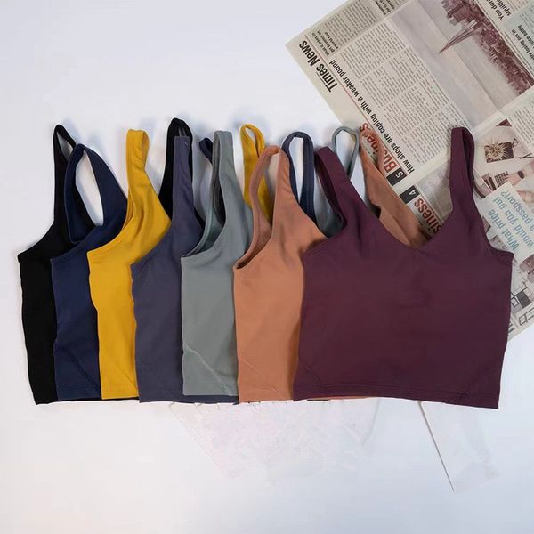 Nepoagym's built-in U-shaped shelf sports bra features removable padding and a cropped design for yoga and lounging