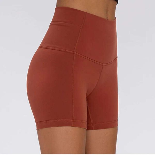 NEW LULUSLEMONS High-Waisted Women's Yoga Shorts with Pockets for Running, Butt-Lifting Leggings