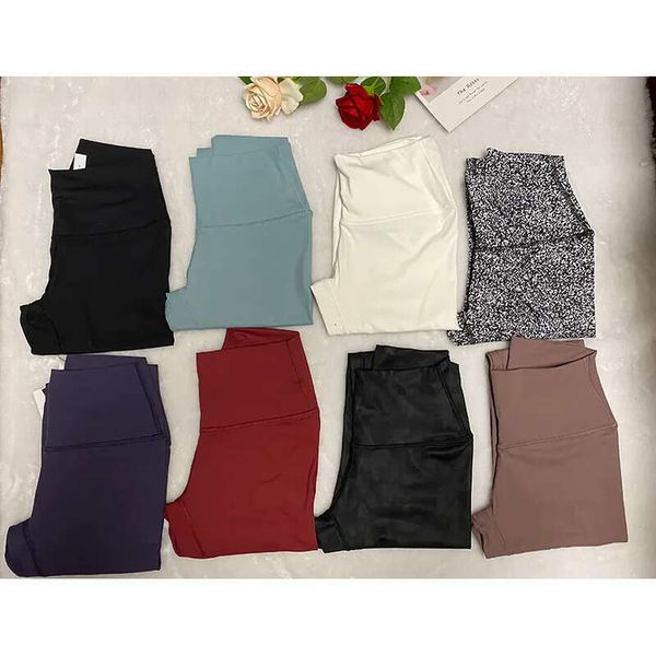 NEW LULUSLEMONS Naked High Waist Fiess yoga pants Elastic Energy Tight Gym Wear Workout Leggings Sports Trousers