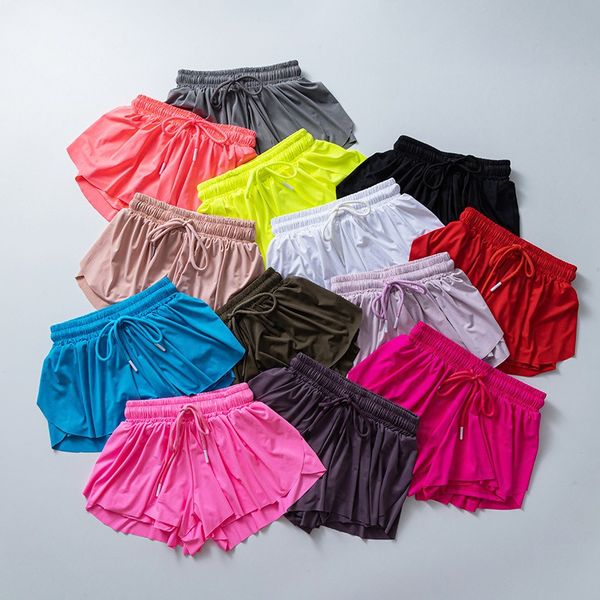 Oversized sport shorts for women, featuring a yoga short skirt design with quick-dry fabric, breathable material, and a drawstring pocket for running and tennis