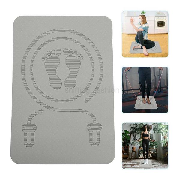 Portable multifunctional exercise mat for home workouts, yoga, and quiet jumping
