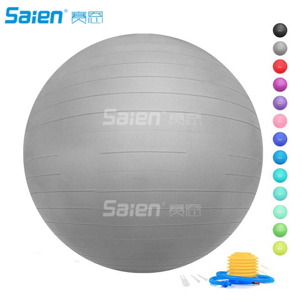 Professional anti-burst stability balls (45-75cm) with fast foot pump, slip-resistant for yoga and workouts