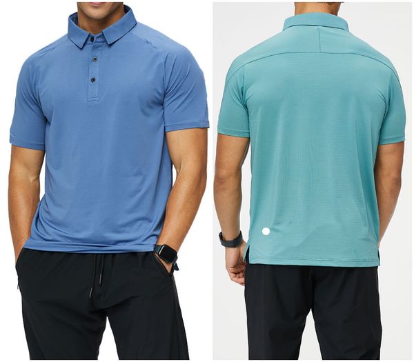 R512 Unisex Yoga Polo Shirts - Fitness Gym Wear with Turn-Down Collar and Short Elastic Sleeves