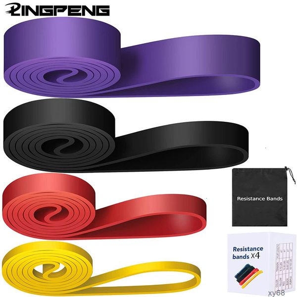 Resistance bands for home fitness workouts and portable bodybuilding exercises