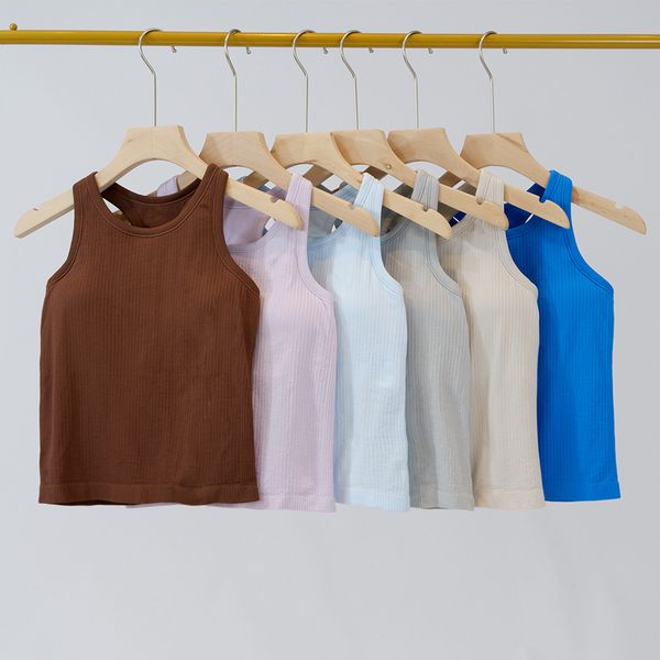 Sexy sleeveless embroidered knit tank tops for women, stylish breathable sporty pullovers with round neck