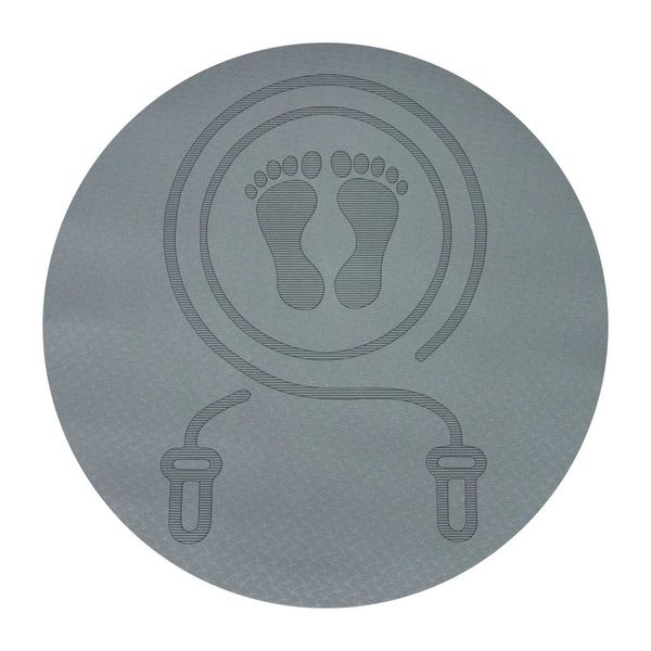 Skipping rope exercise mat for home fitness, non-slip yoga carpet with soundproof flooring