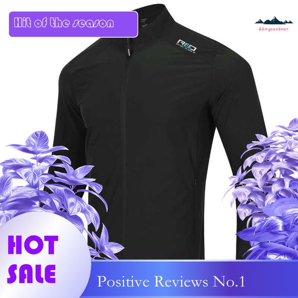 Slim-fit men's breathable summer sports jacket with printed letters for hiking, jogging, and gym activities
