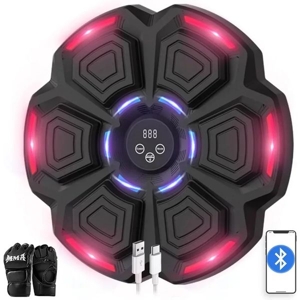 Smart Bluetooth music punching machine with gloves for boxing workouts