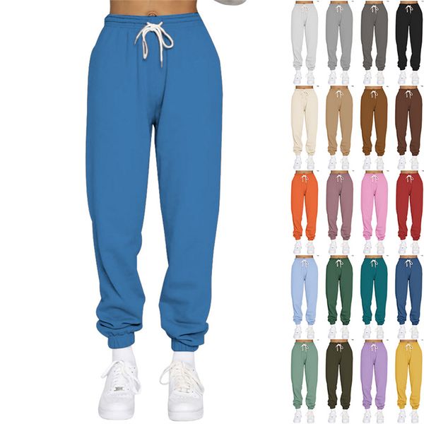 Soft high-waisted stretchy joggers for women, perfect for yoga, running and fitness