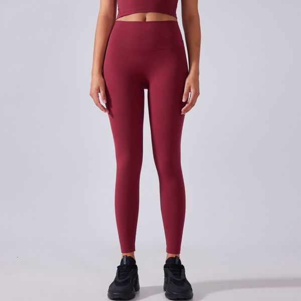 Solid Color Women's Yoga Pants - High Waist Gym Leggings for Fitness and Workout