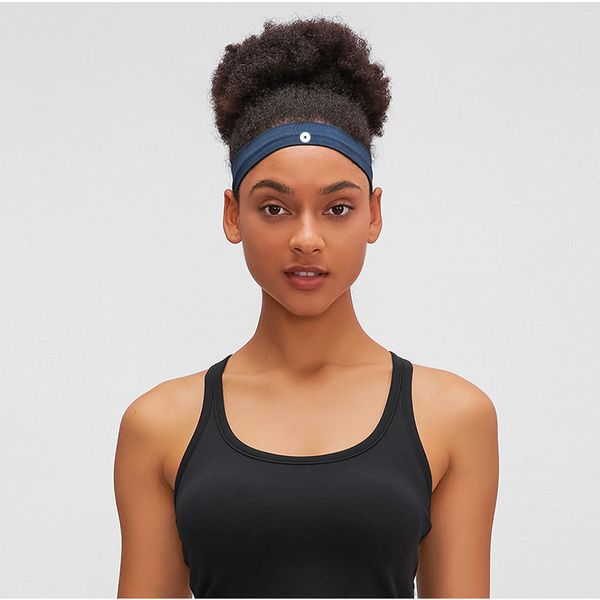 Sporty elastic headbands for yoga, gym, and workouts, absorbing sweat during fitness activities for both men and women