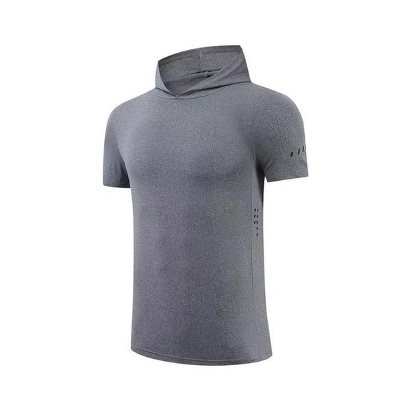 Summer quick-dry running shirts for men - European and American style fitness hoodies and T-shirts