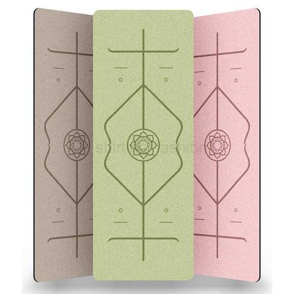 Upgraded new generation coconut fiber natural rubber luxury yoga mat for sports and fitness with customization options