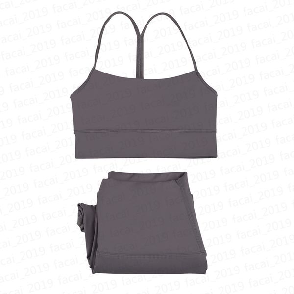 U-shaped sports bra top with quick-dry align yoga leggings for women's workout, featuring push-up design and comfortable gym wear set