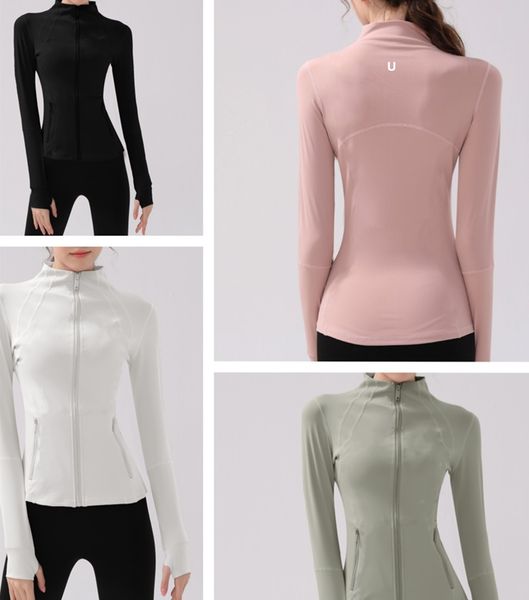 UU-1839 Women's Autumn/Winter Yoga Stand Collar Long Sleeve Running Jacket