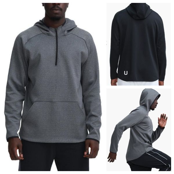 UU-372 Men's Hooded Fitness Sweater Coat for Basketball and Running in Fall/Winter