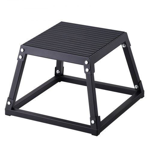 VEVOR 12-inch Steel Plyo Box - Anti-Slip Jump Platform for Home Gym & Agility Training